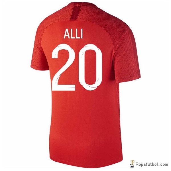 Camiseta Inglaterra Replica Segunda Ropa Alli 2018 Rojo